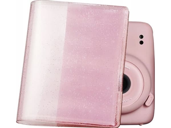 LoveInstant Album Na 64 Fotografier Do Fujifilm Instax Mini 8 9 11 - Różowy / Brokat