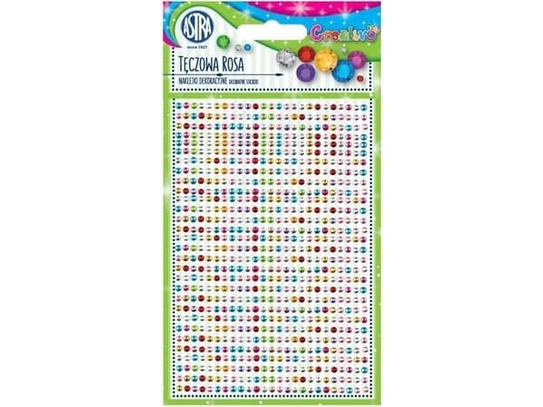 Astra DECORATIVE DECALS RAINBOW PINK värilliset kristallit