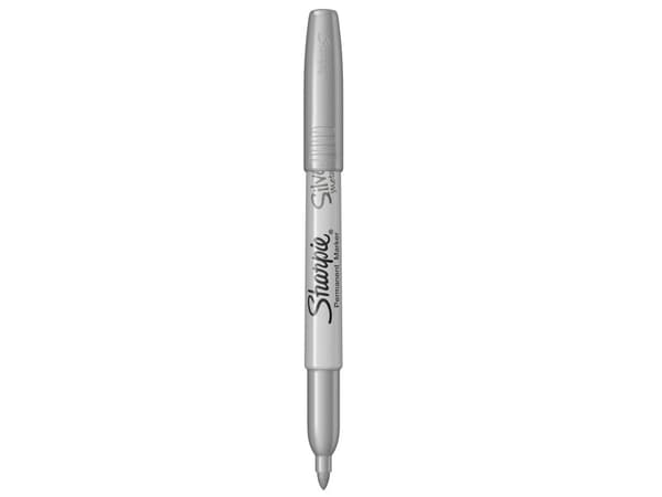 Sharpie 1891063, Silver, Rundad spets, Silver, Polykarbonat, Fin, 1,4 mm