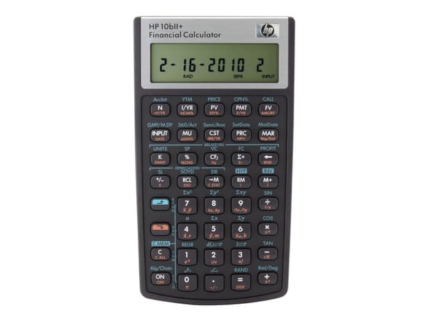 HP 10bII+ - Finansiell kalkulator - 12 sifre - batteri
