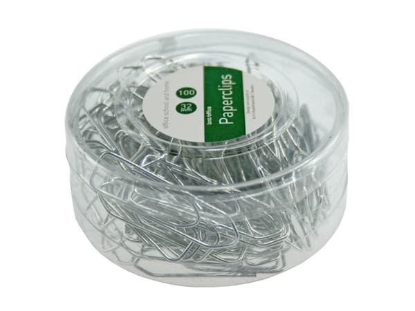 Clips 32mm 100 Pakke Sølv - (12 stk.)