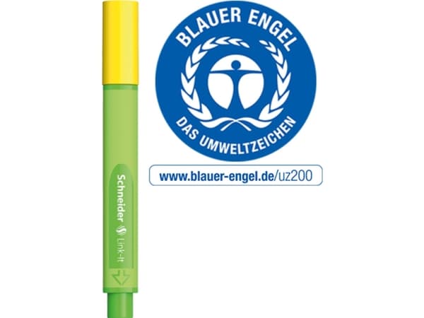 Schneider Schreibgeräte Link-It, Gult, Grønn, Gult, Plast, Trekant, Golden-yellow, Fiber