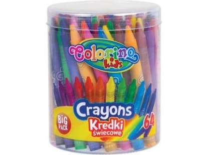 Colorino Wax crayons 64 colors - WIKR-910586