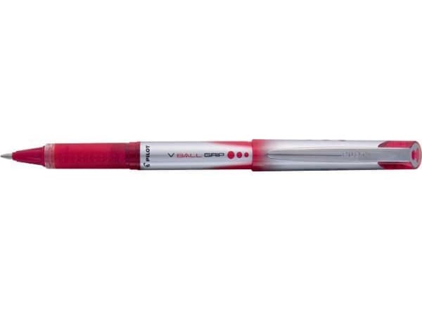 Pilot V-Ball Grip 07, Rød, Rød, 0,7 mm, 0,4 mm