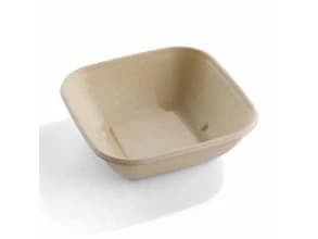 Salatskål 750ml L170xB170xH52mm Bagasse Bionedbrydelig Natur FF,6 ps x 50 stk/krt