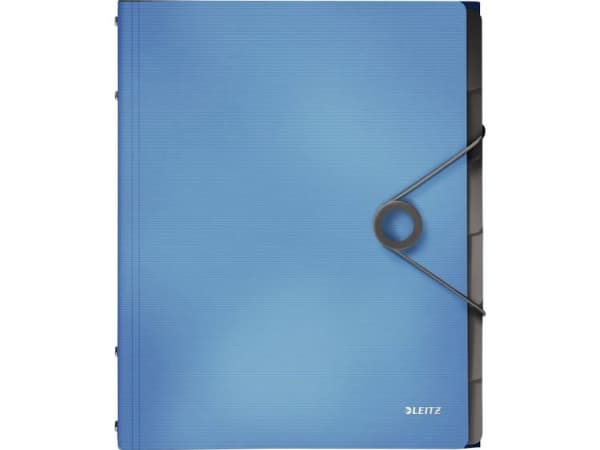 Leitz Solid - Luokittelukansio - 6 osaa - A4 - kapasiteetti: 200 arkkia - kielekkeillä - sininen