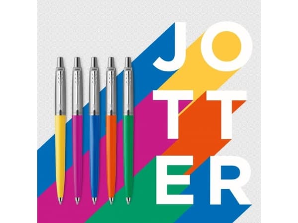 Parker Jotter Originals, Klämma, Fastklämbar, indragbar kulspetspenna, Blå, 1 styck, Medium