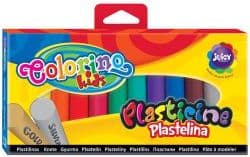 COLORINO KIDS PLASTICINE 12 COLORS GOLD SILVER