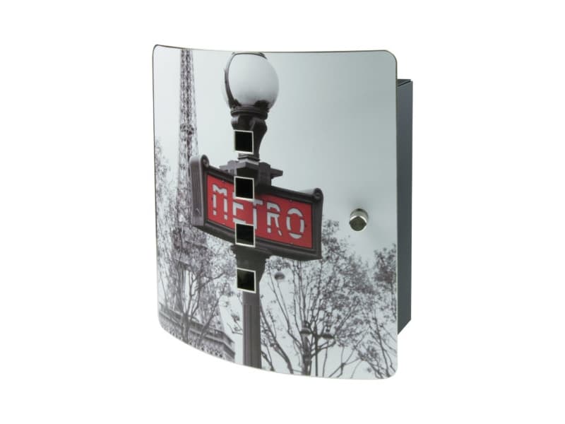 BURG-WÄCHTER 6204/10 NI PARIS METRO, Nyckelfodral, Multifärg, Rostfritt stål, Rektangel, 210 mm, 240 mm