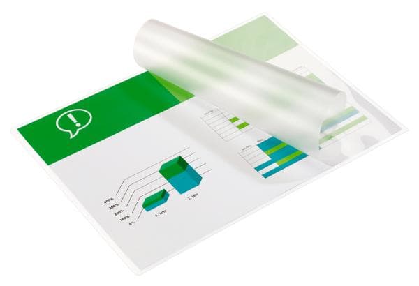 Ibico - A4 (210 x 297 mm) - 200 mikrometer - 100-pack - glättat - 216 x 303 mm lamineringsfickor