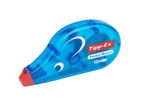 Tipp-Ex Pocket Mouse - Retterulle - 4.2 mm x 10 m - transparent blå