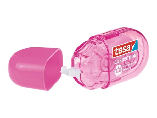 Tesa ecoLogo MINI - Retterulle - 5 mm x 6 m - plastikk, PET - blå, pink (en pakke 2)