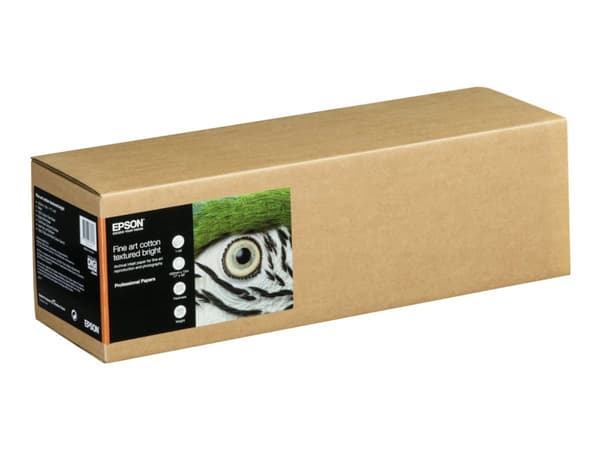 Epson Fine Art - Bomull - matt - 515 mikron - ljus - Rulle (43,2 cm x 15 m) - 300 g/m² - 1 rulle (rullar) fotopapper med konsttextur - för SureColor
