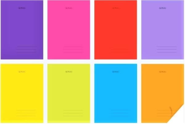 Herlitz Notebook A5/60K grille cover PP (5 pcs)