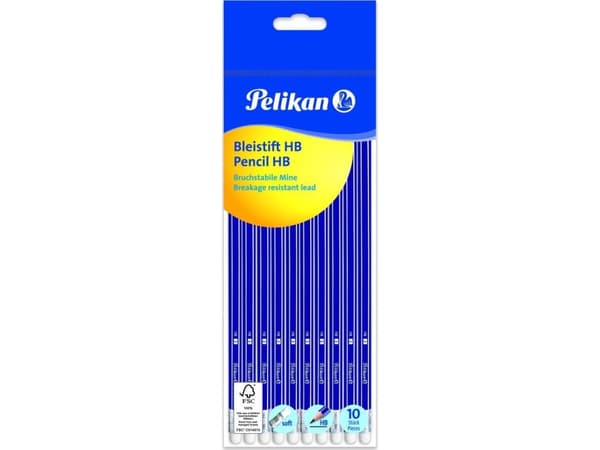 Pelikan 811132, Mjuk, Svart, 10 styck