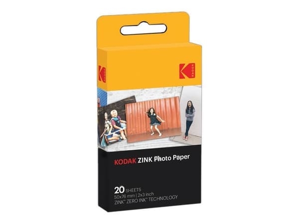 Kodak Zink - Klæbemiddel - 50.8 x 76.2 mm 20 ark fotopapir - for Smile Classic