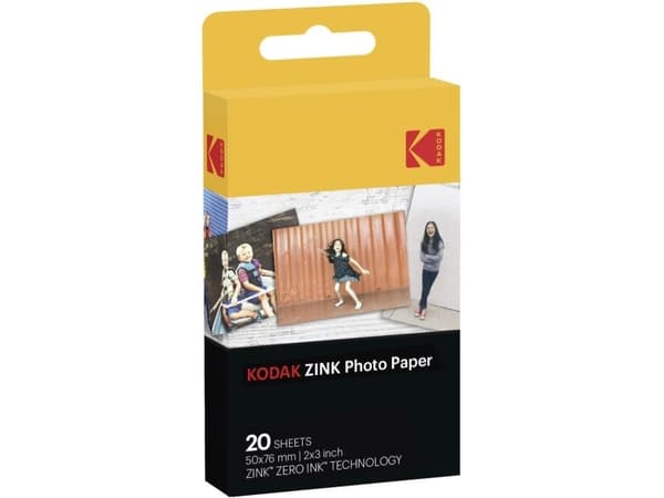 Kodak Zink - Klæbemiddel - 50.8 x 76.2 mm 20 ark fotopapir - for Smile Classic
