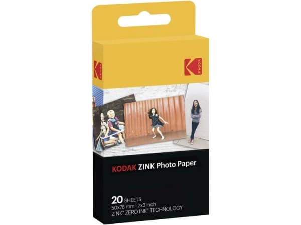 Kodak Zink - Klæbemiddel - 50.8 x 76.2 mm 20 ark fotopapir - for Smile Classic