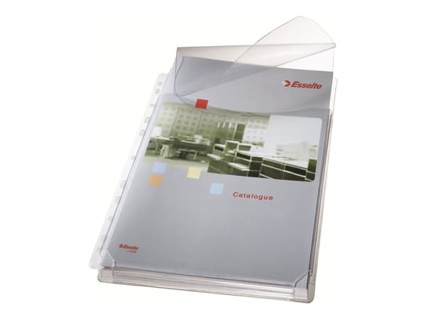 Leitz Premium - Arkskyddare - expanderar - för A4 (210 x 297 mm) - kapacitet: 200 ark - klar (paket om 5)