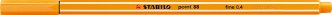 STABILO point 88, Orange, Orange, Hexagonal, Metall, 0,4 mm, Tyskland