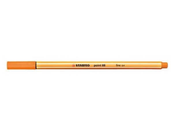 STABILO point 88, Orange, Orange, Hexagonal, Metall, 0,4 mm, Tyskland