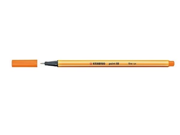 STABILO point 88, Orange, Orange, Hexagonal, Metall, 0,4 mm, Tyskland