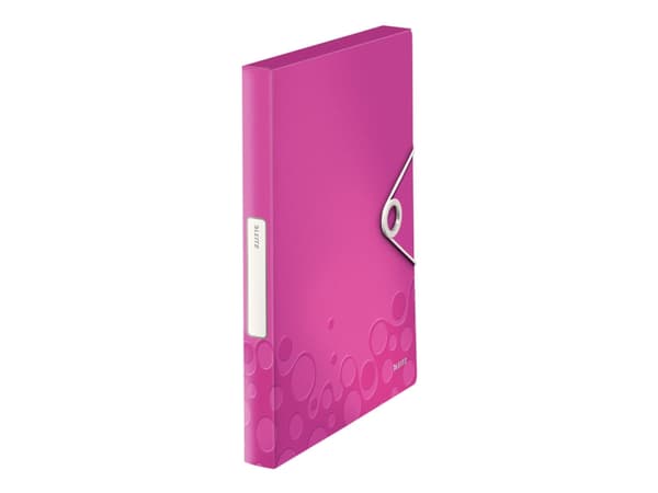 Leitz WOW - Boksfil - bokryggbredde: 30 mm - for A4 - kapasitet: 250 ark - metallisk rosa
