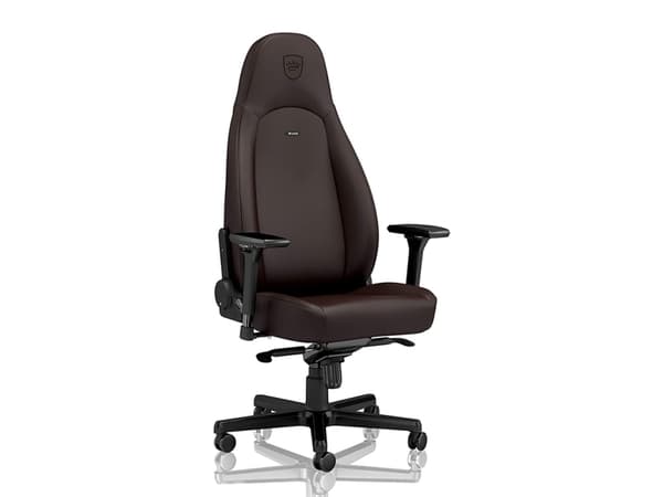 noblechairs Icon, pehmustettu istuin, Pehmustettu selkänoja, Ruskea, Ruskea, Tekonahka, Tekonahka