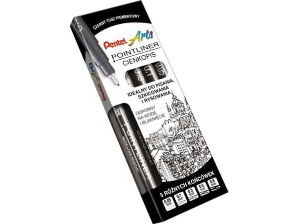 Pointliner Thin Pen 5 pcs PENTEL