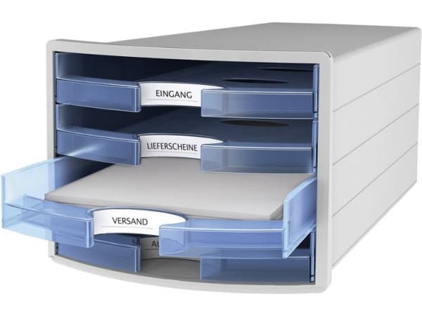 HAN IMPULS 2.0 1013-64 Lådbox Ljusgrå A4 , C4 Antal lådor: 4