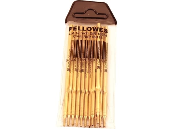 Fellowes - Påfyll - svart (en pakke 12) - for P/N: 9829501