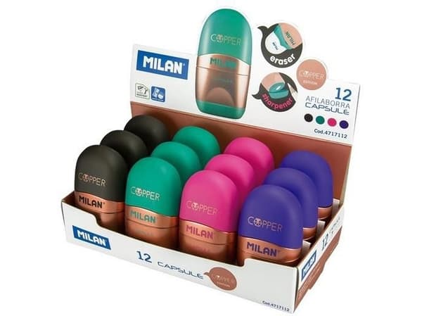 Milan Temper-Eraser Capsula Copper (12 stk) MILAN