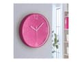 Miniatyrbilde 2 av 5: Leitz WOW - Klokke - kvarts - veggmonterbar - 29 cm - pink with geometric pattern