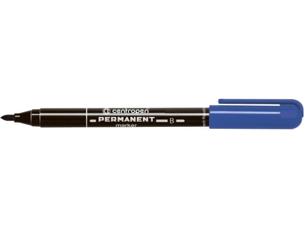 Centropen marker blue permanent round tip 2.00 mm (628360006)
