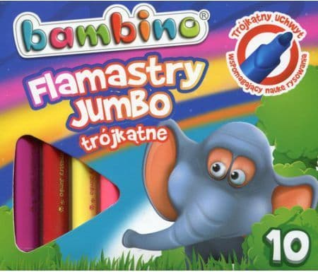 St. Majewski Jumbo Bambino triangular markers 10 colors - WIKR-1007565