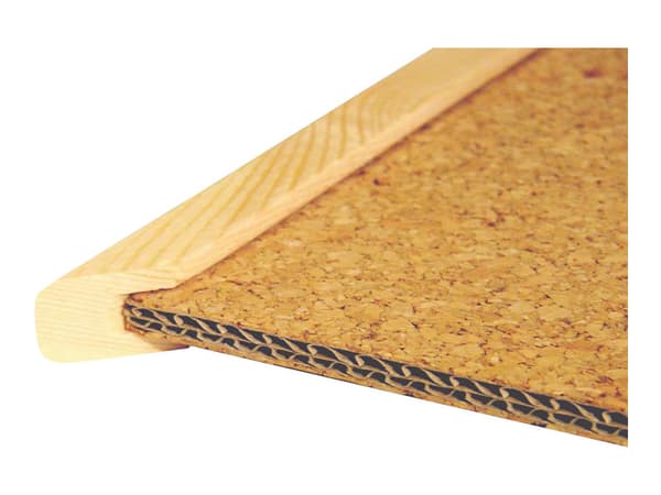 Esselte - Oppslagstavle - veggmonterbar - 900 x 595 mm - kork - dobbeltsidet - naturlig brunfarge