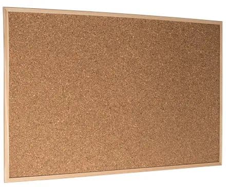 Esselte - Oppslagstavle - veggmonterbar - 900 x 595 mm - kork - dobbeltsidet - naturlig brunfarge