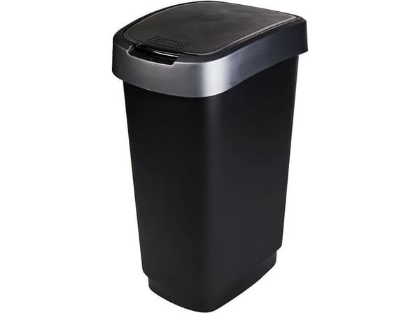 Rotho Twist, 50 l, Rektangulær, Polypropylen (PP), Svart, Manuell, 298 mm