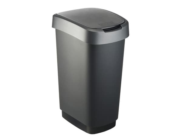Rotho Twist, 50 l, Rektangulær, Polypropylen (PP), Svart, Manuell, 298 mm