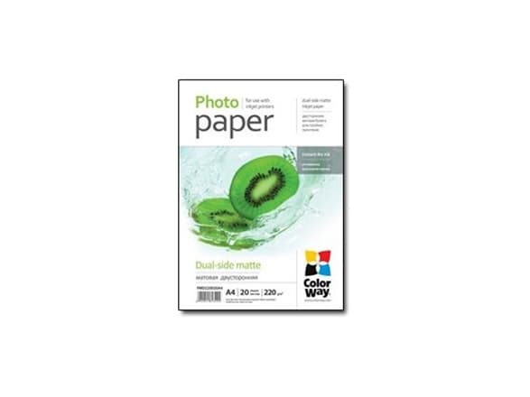 ColorWay - Matt - A4 (210 x 297 mm) - 220 g/m² - 20 ark fotopapper