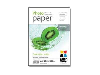 ColorWay - Matt - A4 (210 x 297 mm) - 220 g/m² - 20 ark fotopapper