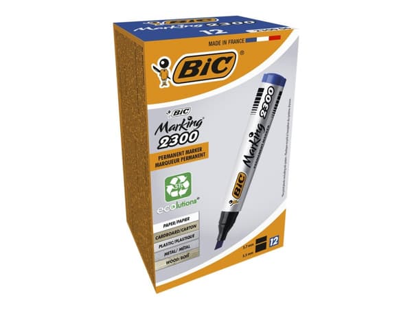 BIC Marking 2300 - Markør - permanent - blå - alkoholbasert blekk - 3.7-5.5 mm