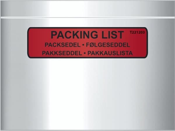 Følgeseddellomme C6 med tryk Value Range - (1000 stk.)