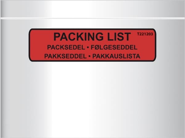 Følgeseddellomme C6 med tryk Value Range - (1000 stk.)