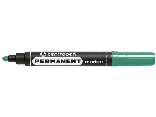 Centropen markør grønn permanent, rund spiss 2,5 mm (585660110)