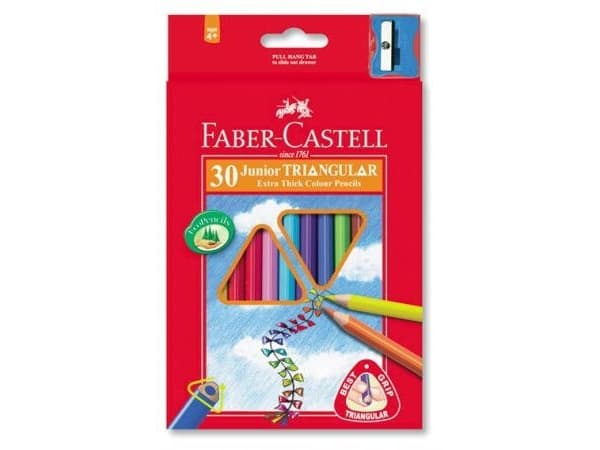 Faber-Castell Jumbo, Punainen, Multi, 30 kpl
