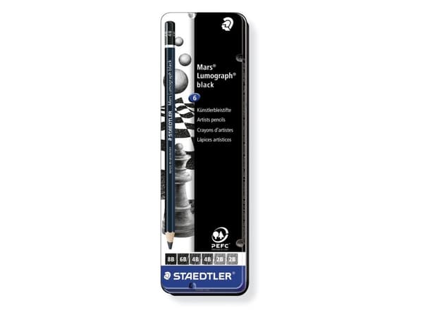 Blyant Staedtler Mars Lumograph 100B G6 ass. (6 stk.)