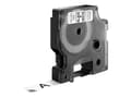 Miniatyrbild 1 av 5: Labeltape DYMO® D1 sort på hvid 12mm x 7m