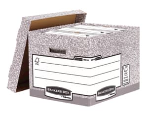 R-Kive System - Förvaringsbox - för A4, Folio - grå, vit (paket om 10)