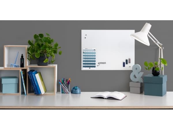 Glasbräda Naga magnetisk 60x45cm PURE White